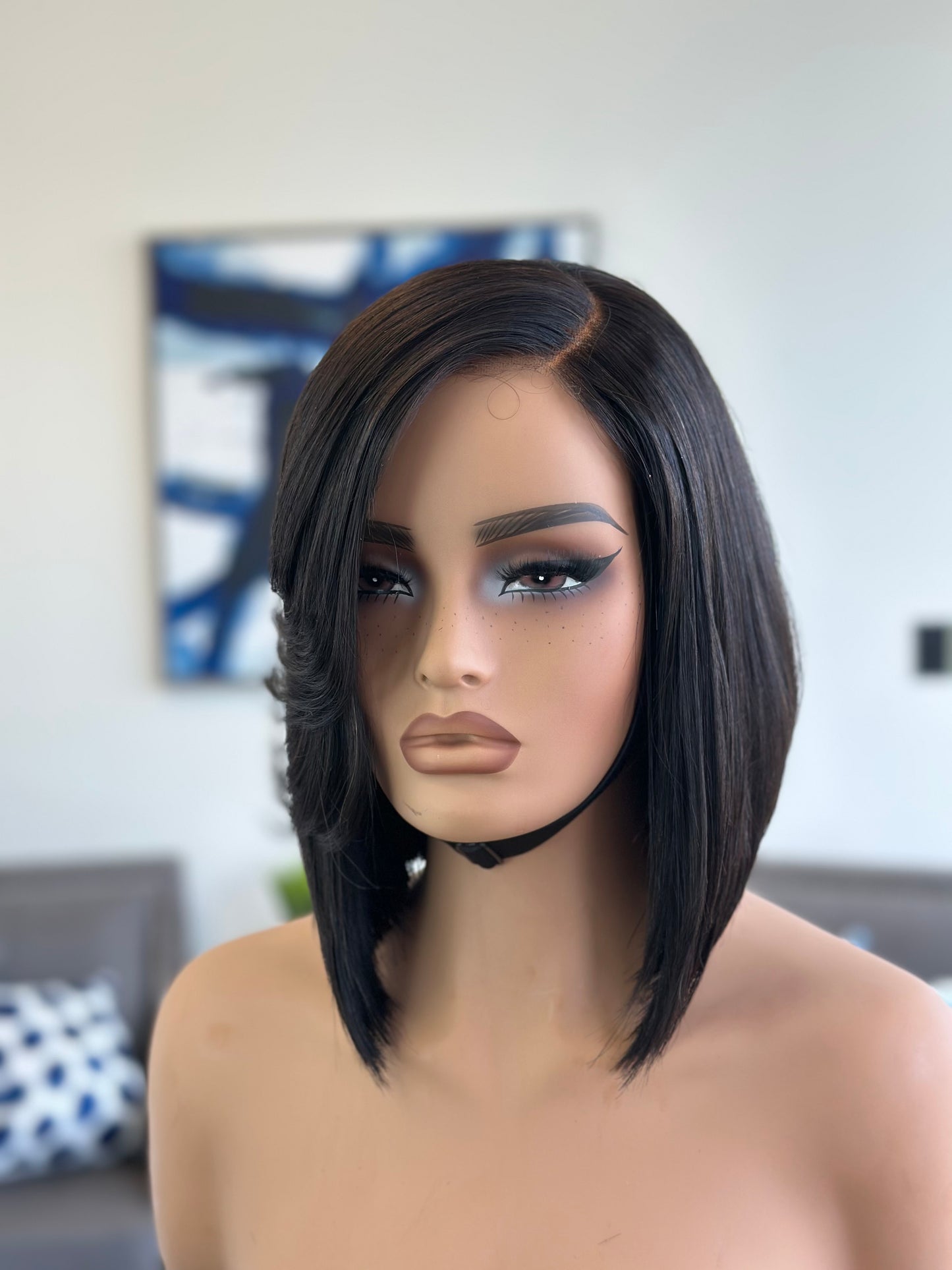 Glueless 5x5 HD Lace Closure Bob Wig Human Hair Wig