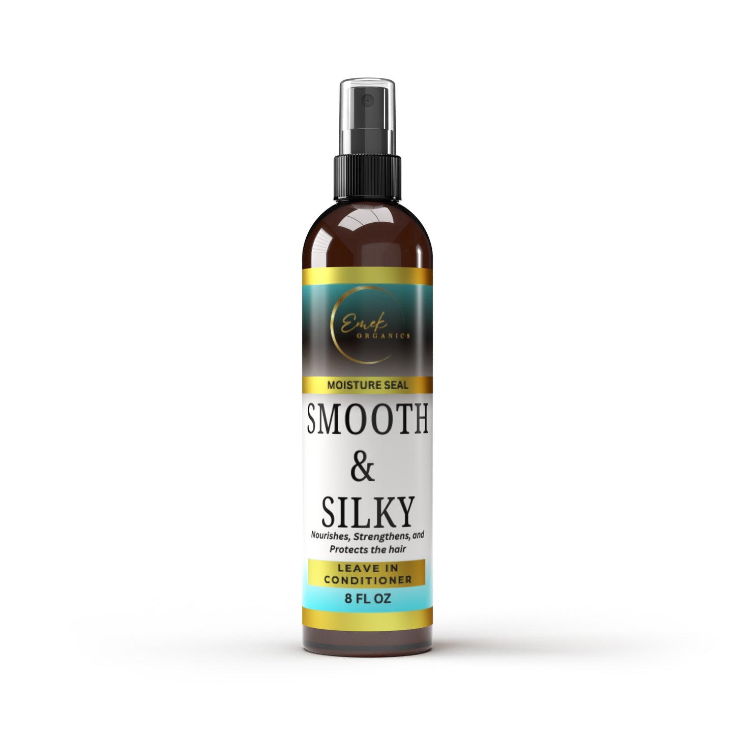 EMEK ORGANICS SMOOTH & SILKY LEAVE IN HAIR CONDITIONER TREATMENT, FRIZZ CONTROL, DETANGLER, HEAT PROTECTANT