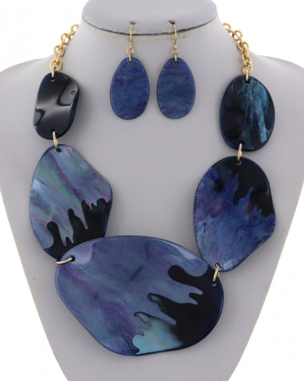 Blue Necklace Set