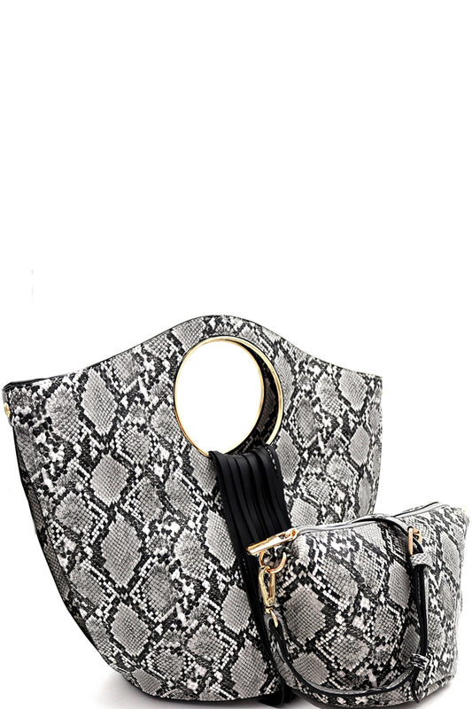 Black 2 Piece Handbag Set
