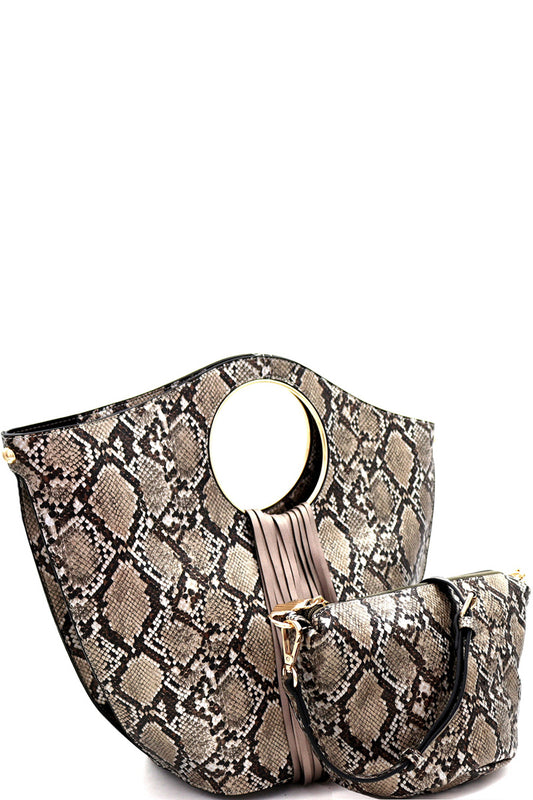 Bronze 2 Piece Handbag Set