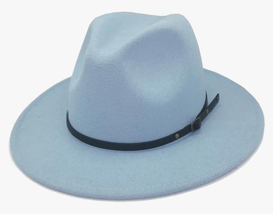 Light Blue Fedora Hat