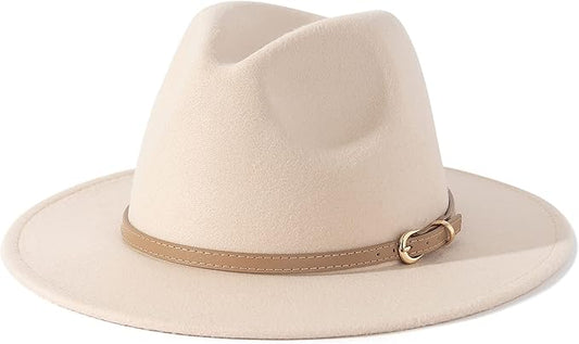 Cream Fedora Hat