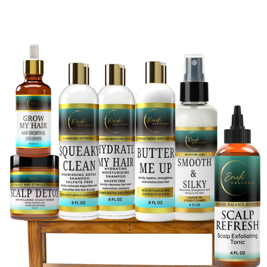 EMEK ORGANICS COMPLETE HAIR CARE BUNDLE,  FOR HAIR LOSS, THINNING OR EXCESSIVE SHEDDING